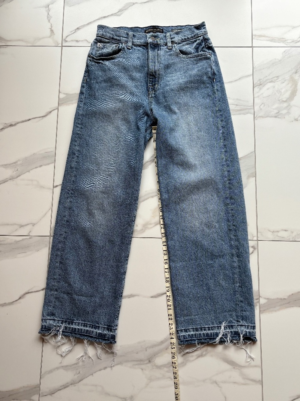 Modern American Crop Wide Lef Jeans